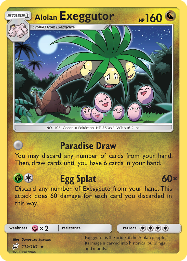 Team Up Alolan Exeggutor #115/181